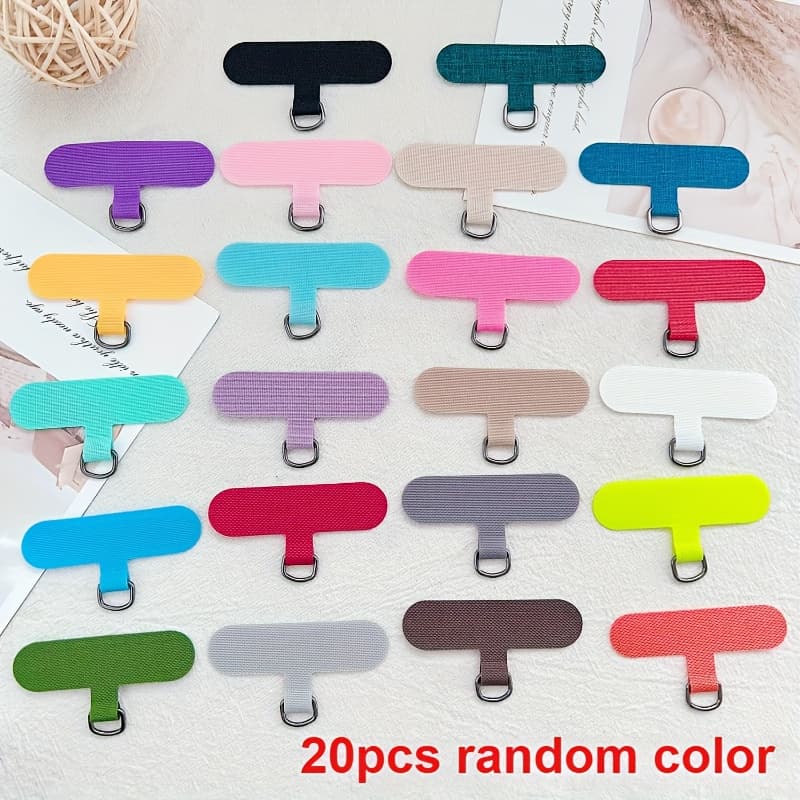 TEMU 20 Metal Phone Lanyard Pads - Sturdy And Comfortable Additions For Carrying Phones, Keys, , And Lanyard Connectors, Random Color