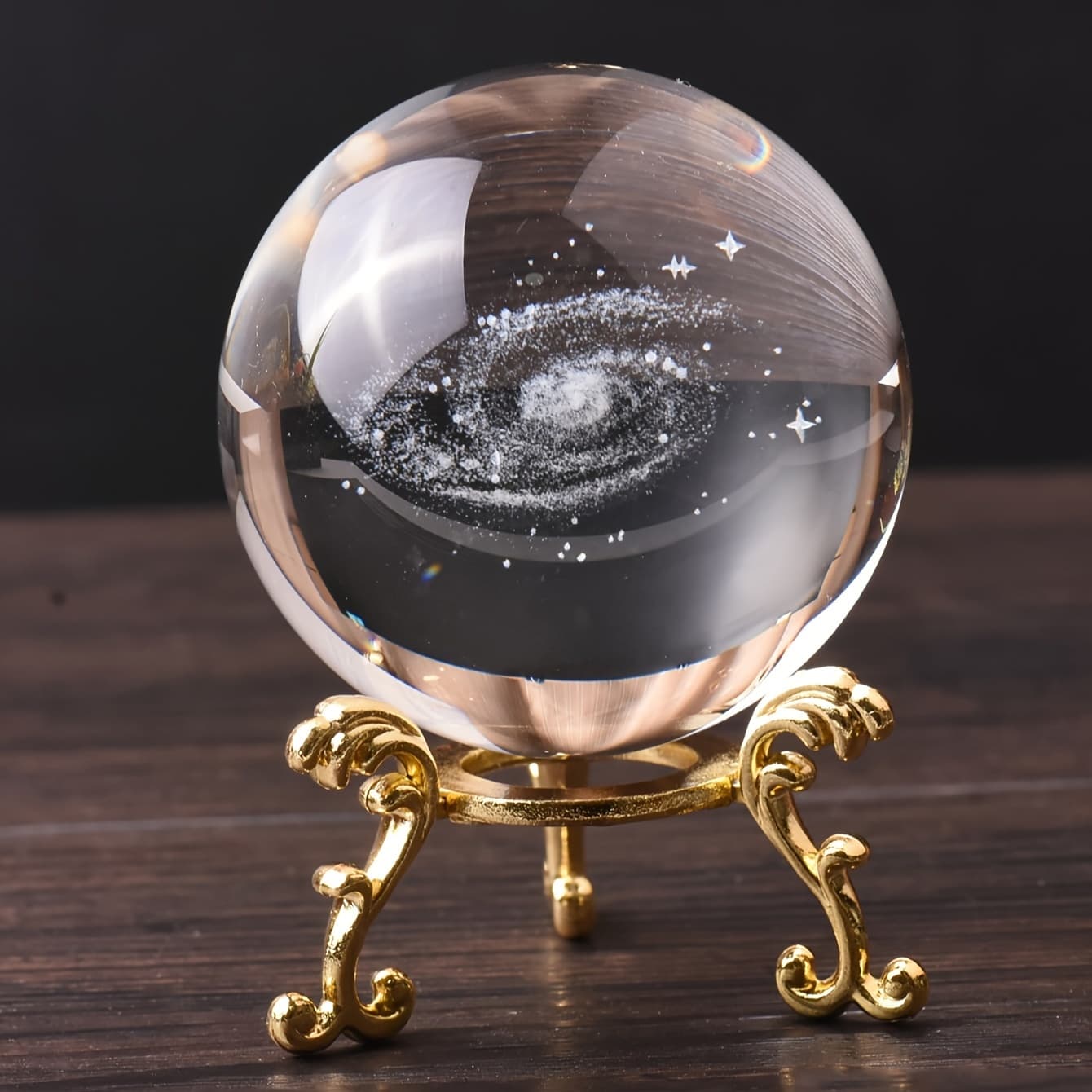 TEMU A Crystal Ball , Desktop Ornament Decoration, Birthday Gift For , Christmas Decoration, Home Decoration, Party Decoration, Thanksgiving Gift