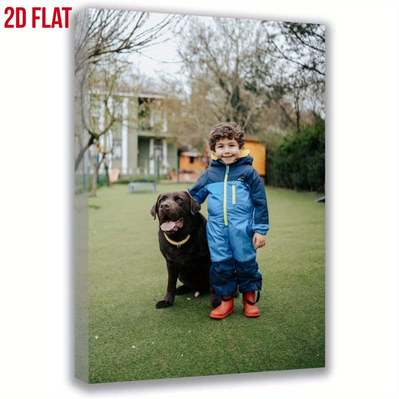 TEMU 2d Flat, 2d Flat, Create Your Own Unique Wall Art By Personalizing A Framed Photo Canvas With Your Images. The Canvas Is Uv-protected And Fade-resistant