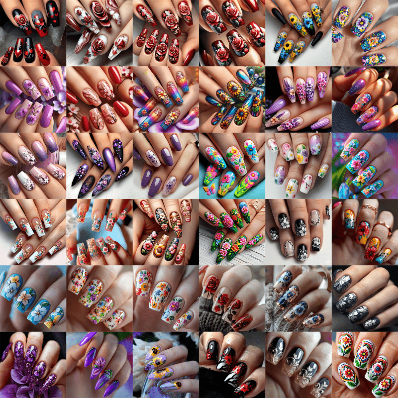 TEMU 240pcs Mixed - Short And Medium-sized Square Shaped, Detachable Fake Nails, Suitable For Casual And Occasion Styling, Suitable For Women And, Nail Additions