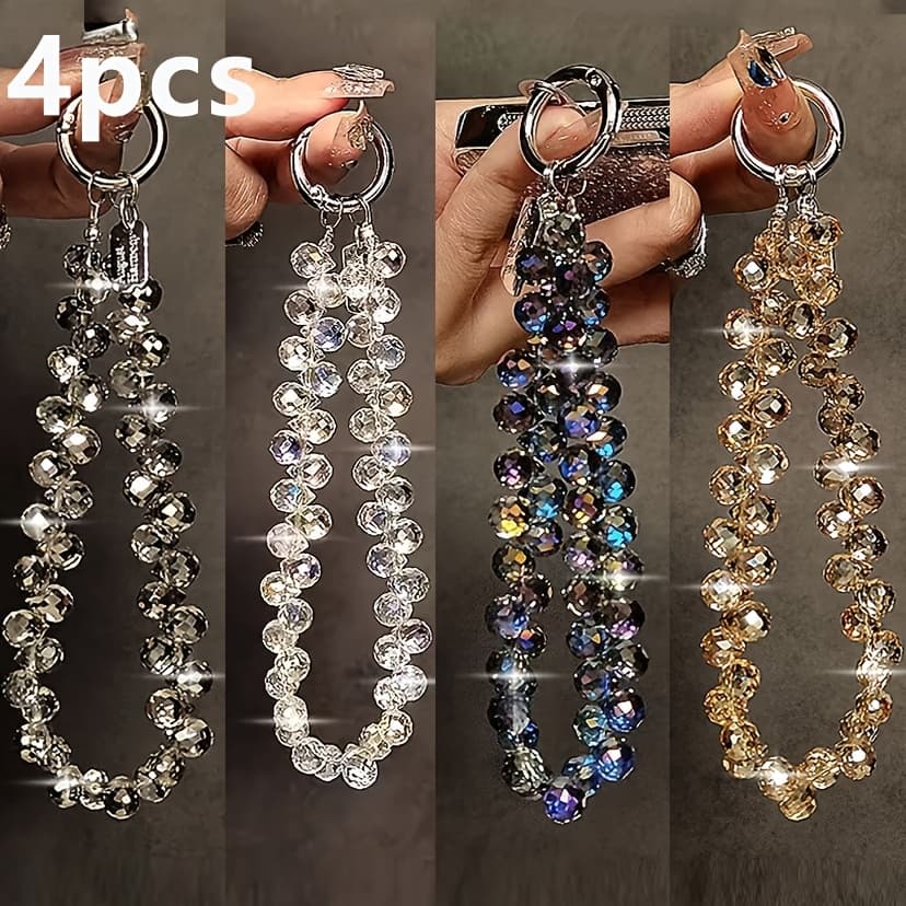 TEMU A Beautifully Designed And Shiny Smartphone Strap And Keychain, Perfect For Daily Use. The Flexible Be Used To Decorate Your Phone And Handbag.