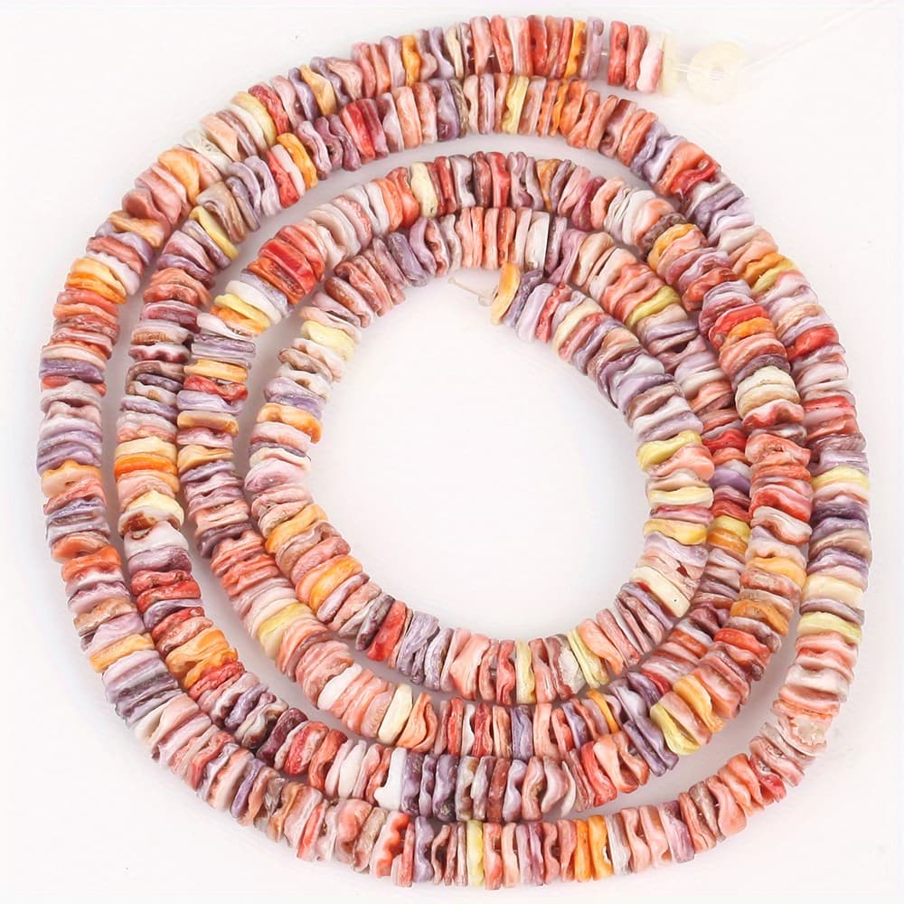 TEMU 5mm Natural Shell Beads - Hole Irregular Loose Spacer Beads For Crafting Jewelry, Necklaces, Bracelets, And Earrings, Approximately 24 Inches