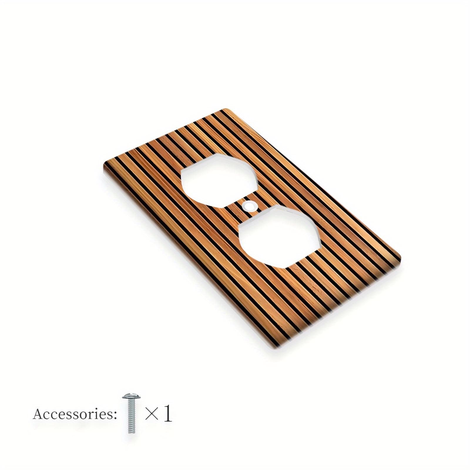 TEMU 1pc 1gang/2gang Vintage Decorative Wall Plate Graphics Wallplates Light Switch Cover Indoor Outdoor Bedroom Kitchen