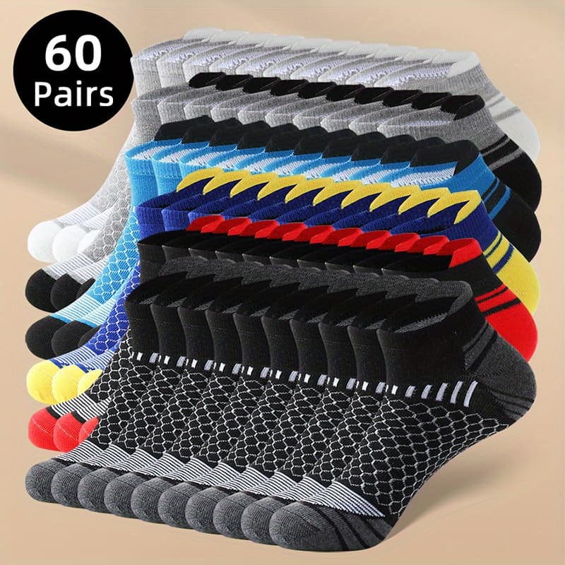 TEMU 20/ 60 Pairs Of Socks Men's Socks Summer Season Men' Socks Low- Sweat
