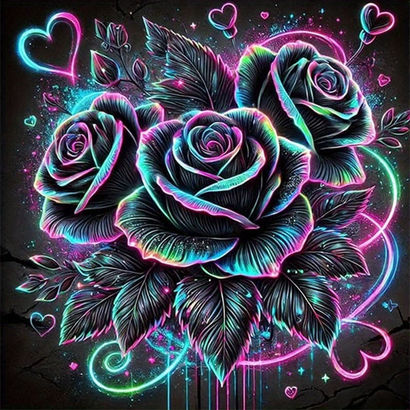 TEMU Diamond Painting Kit Featuring A , Perfect For Home Decor And As A Thoughtful Gift For , Valentine's Day, Or For Anyone Who Appreciates Creative Handmade Projects