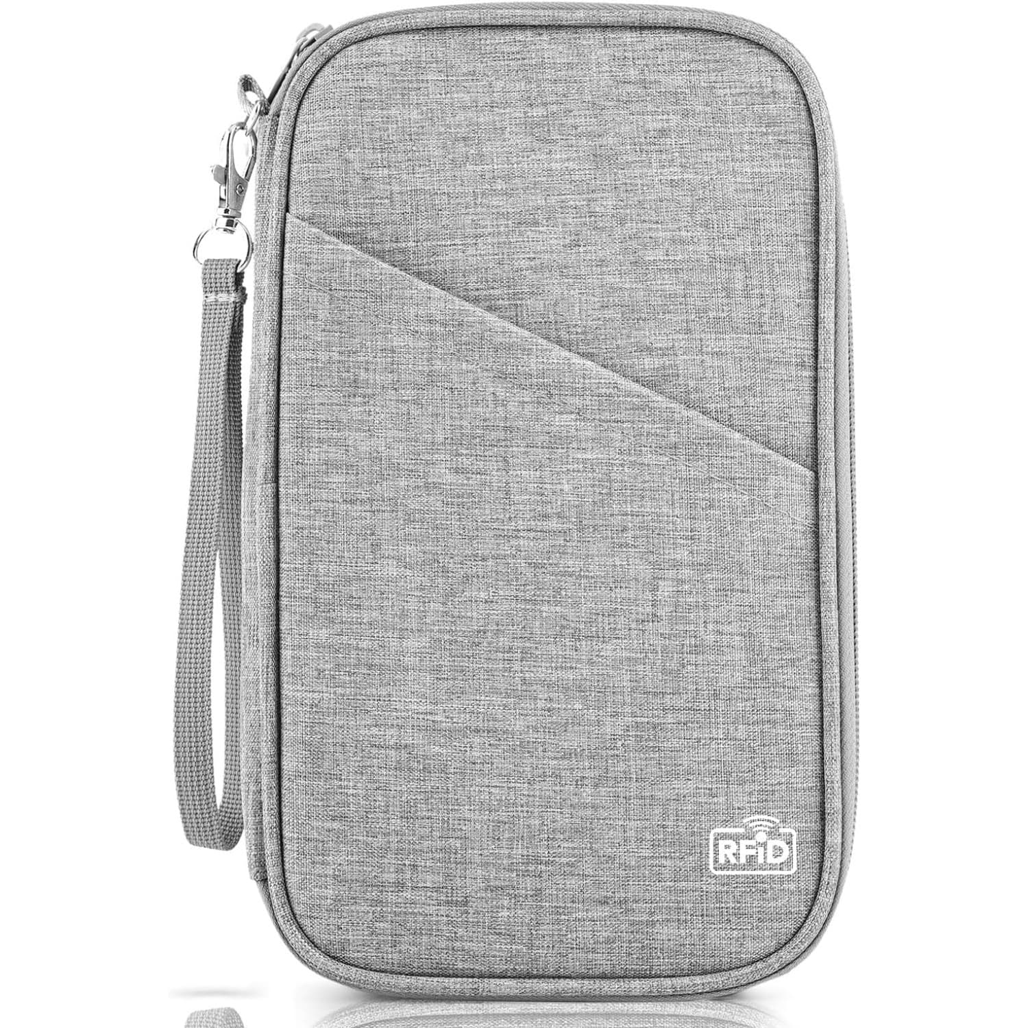 TEMU Rfid Blocking Passport Wallet, Family Passport Holder, Travel Essentials Premium Wallets, Passport Holders Bag For Men Traveling, Travel Document Organizer Credit Cards Case