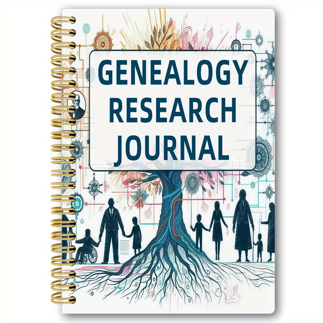 TEMU 1pc 5.5*8.3inch Cyber Family Tree Notebook, Technology Theme Decorative Cover - Family Tree Notebook | Record With Smooth Handwriting, Gift For Family & , History Enthusiasts