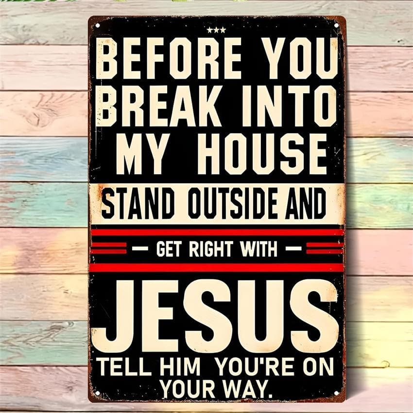 TEMU 2d Flat, 2d Flat - A Sign With A Christian Theme Featuring, Measuring 20*30cm/8*12inch, Suitable For Decorating Living Rooms, Bedrooms, Cafes, Bars, Garages, And Homes, 2d Flat