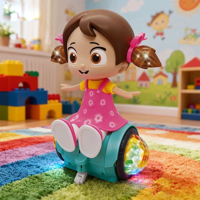 TEMU Electric Universal Stunt Rotating Girl Balance Car Toy, Electric Universal Rotating , Fidget Toys, Toys For Boys, The For Children During Holidays, Birthdays, Christmas, Halloween