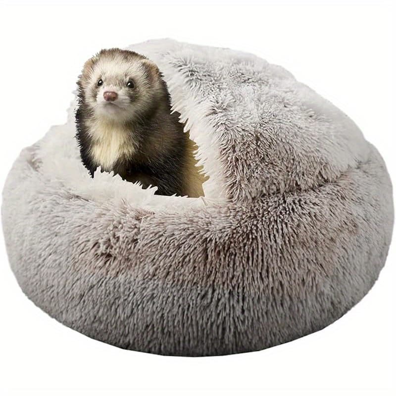 TEMU Removable Ferret Bed Cave & Hiding - Cozy Circular Hideout Suitable For Cage, Ferret, No For & Small Pets Shelter Accessory