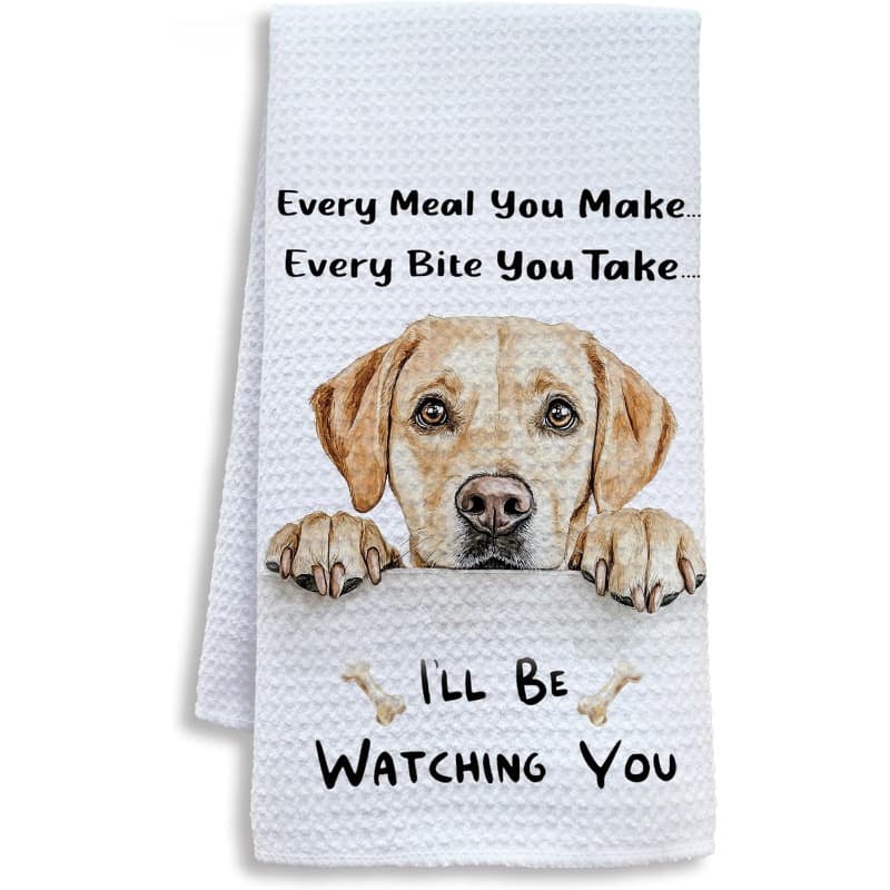 TEMU 1pc 18×26 Inch Humorous Kitchen Towels, Gifts Lab Enthusiasts, Dish Tea Towels For Dog Lovers, Decorative Hand Towels For , Reusable Kitchen Cloths