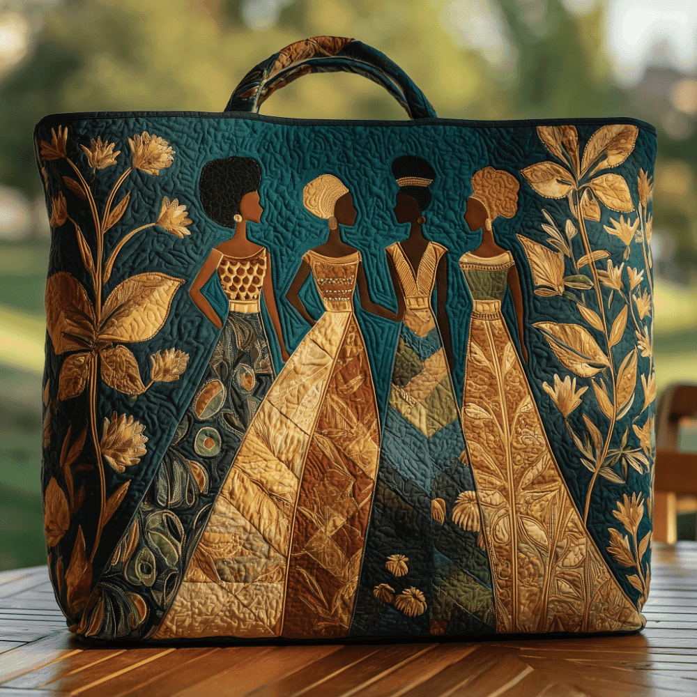 TEMU Bohemian Artistic Tote Bag | Seam-sealed Large Capacity, Machine Washable, Versatile For Commuting, Travel, And Daily Use