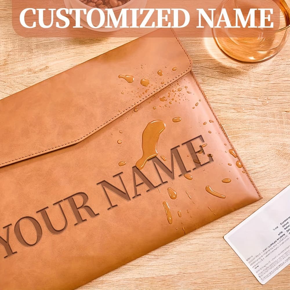 TEMU 1pc Personalized Name File Folder | Office Supplies Desk Organization Study & Office Use | Father's Day Gift