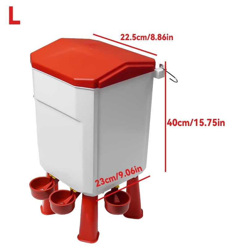 TEMU - Filter Float Ball Controls Waterer. -gallon And 3-gallon Options. Large System. Poultry Waterer. Suitable For Ducks, Quails, Turkeys, And Chicks.