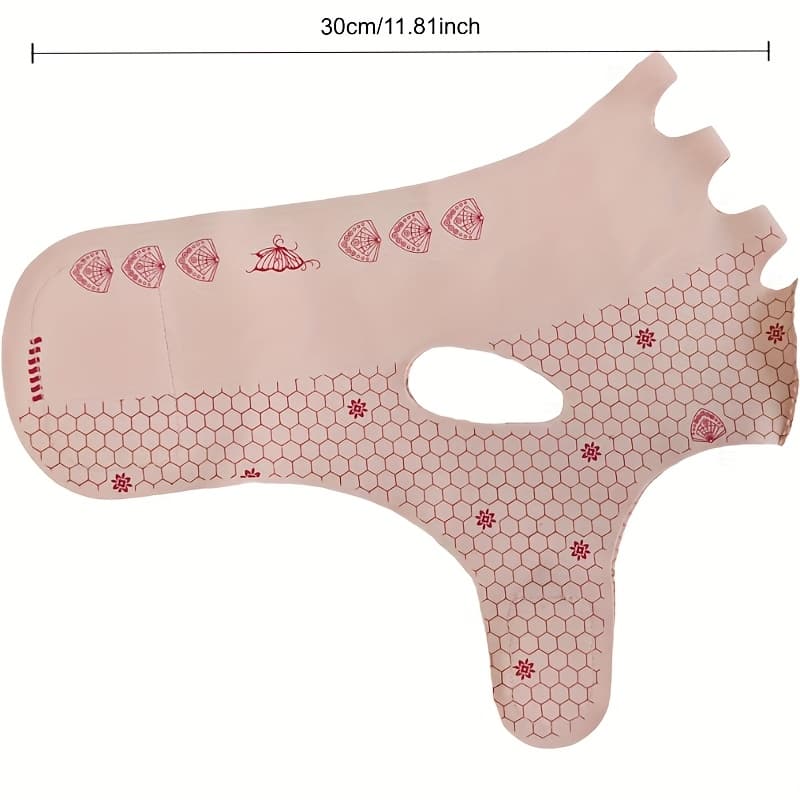 TEMU Full Face Management With Integrated Compression Belt, Cooling Day And Night, Universal Design For Men And Women, Improved Shaping Mask With Contour, Macaron Color Palette, Solid Color For A