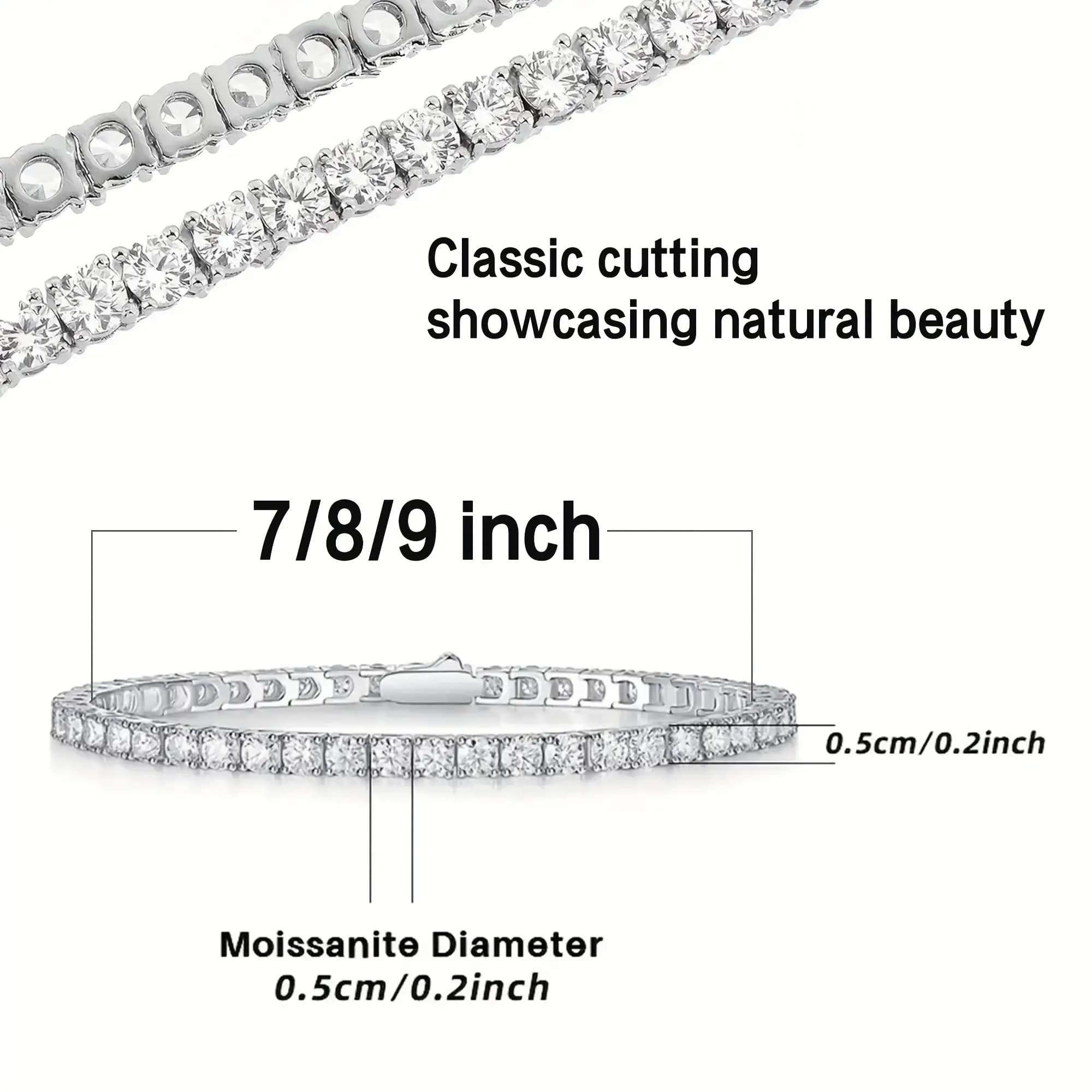 TEMU 1pc 4mm Pure , A Luxurious And Elegant Women's With Bright Cutting, Suitable For Weddings, Birthdays, Anniversaries, New Year Gifts, Gifts