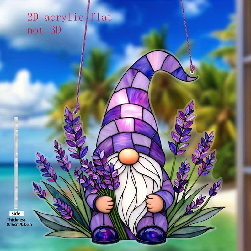 TEMU 2d Flat, Acrylic Sun , Window Hanging Decoration, Wall Decoration. Purple Theme, Lavender, Summer Home Decor, Suitable For Windows, Gardens, And Porch Decorations. A Romantic Gift For A , 2d Flat