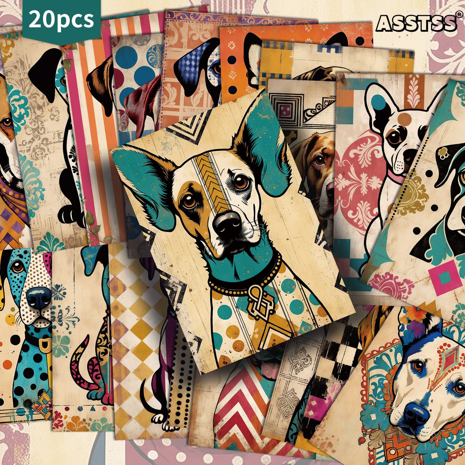 TEMU 20 Pack Asstss Vintage Portrait Paper Postcards - 4x6 Inches Vintage Junk Journal Paper, Classic Pinup Illustrations, Collectible Decorative Painting Cards For Scrapbooking & Crafting
