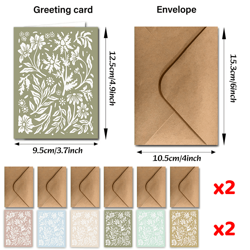 TEMU 24pcs Greeting Cards With Envelopes, Thank You Cards, Blank Card For Teachers Business Coworker Employee Appreciation