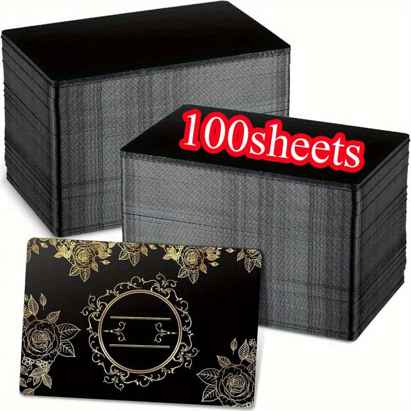TEMU Black Blanks Card- , Business Card Blanks For Cnc Engraver Laser Engraving Cards, Gift Plate Cards For Office Clients