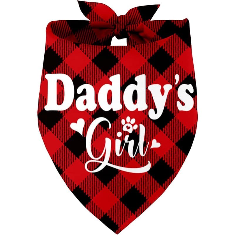 TEMU 1pc 24.8 X 11 Inch Dog Bandana - Printed Pet Scarf Additions For Small, Medium, Large Dogs - Perfect For Dog Birthday, Christmas, Father's Day Parties