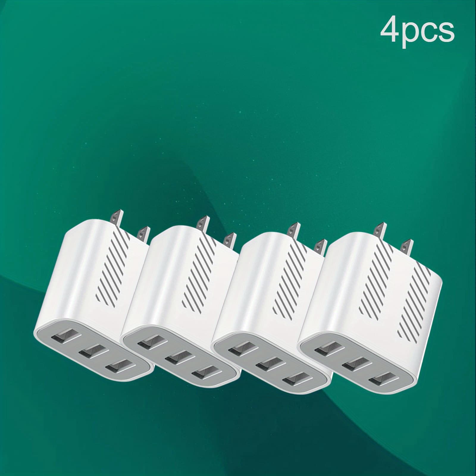 TEMU Usb Charger Cube, Wall Charger Plug, 3- Port Usb Adapter Power Plug Charging Station Box Base For I Phone 15 14 13 12 Pro Se 11 Pro Max/ X/ 8/ 7,