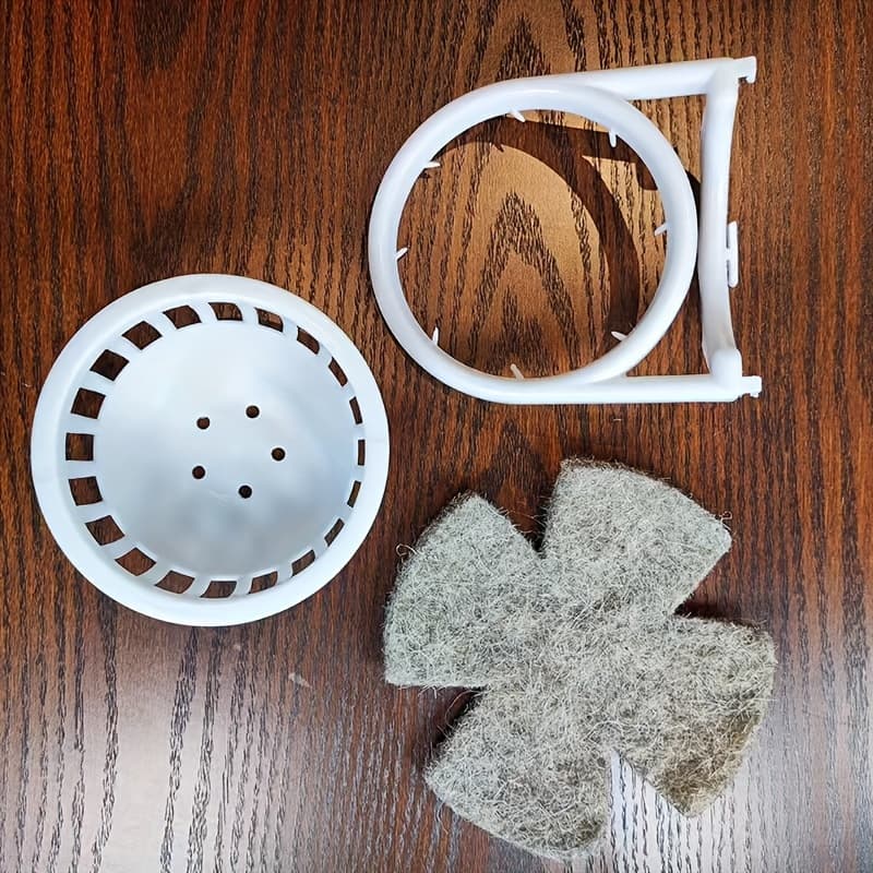 TEMU Special Breeding Nest For Jade Birds With Combination Sets Feather Nest Plastic Hibiscus Bird Stand Nesting Pet Bed Bird Cage Additions, Without Battery