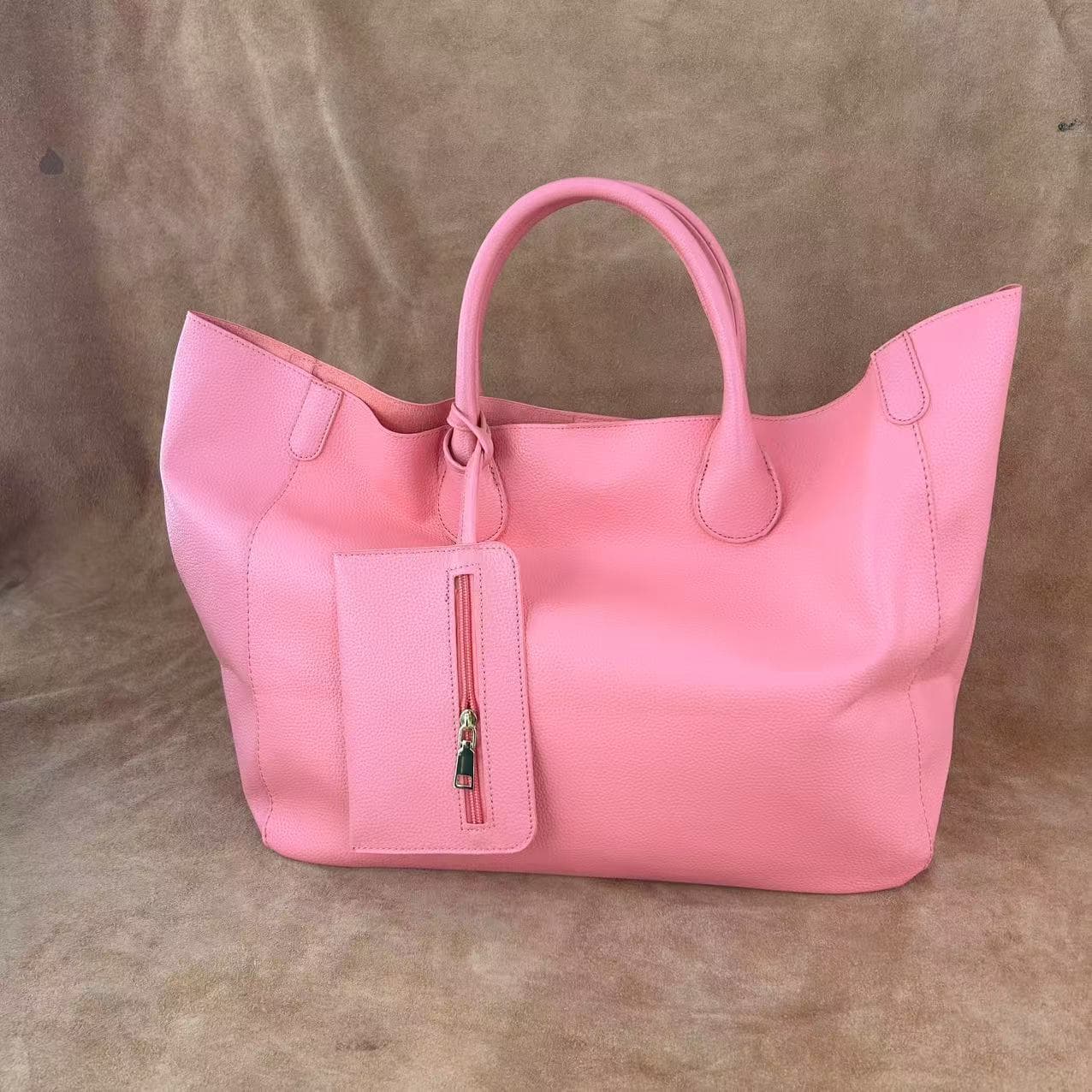 TEMU Women's Large Capacity Handbag, Multiple Colors, Casual And With Fixed Shoulder Strap And Snap Closure, Durable Open Pockets, Suitable For Travel, Shopping, Picnic,, Picnic Storage