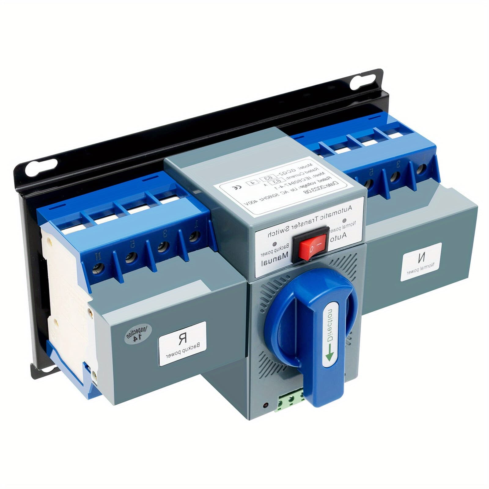 TEMU Gdrasuya10 Ats Transfer Switch 4p, Automatic Transfer Switch, 6a-63a, For Generator And Mains Changeover, Reliable Backup Power