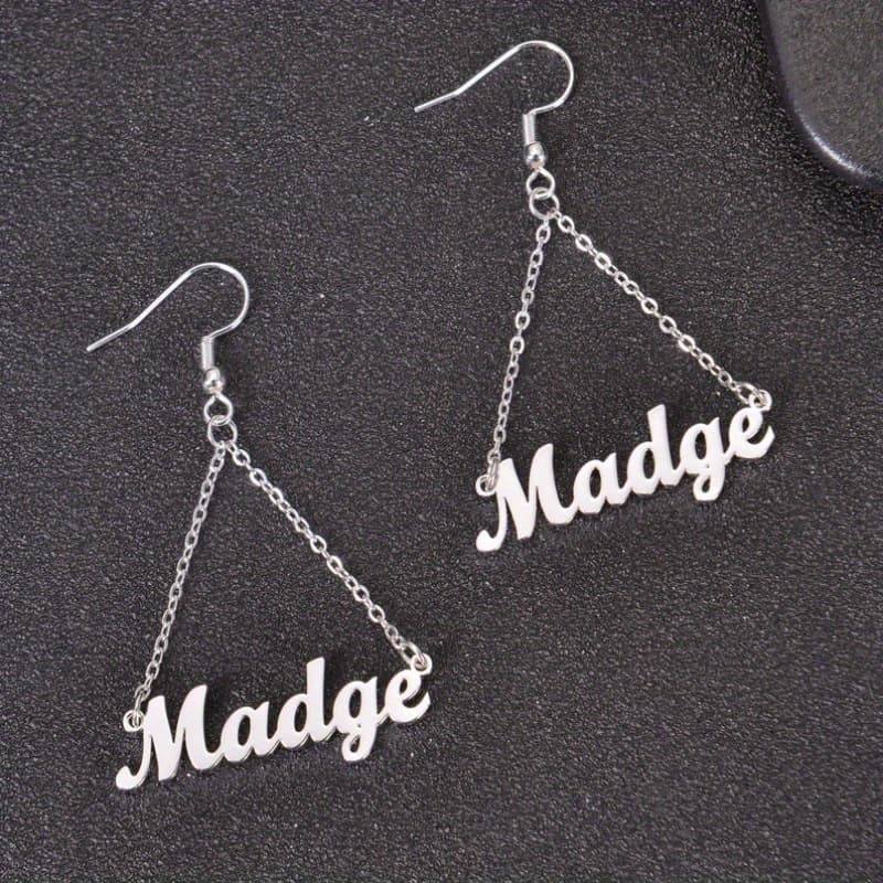 TEMU Personalized Name Dangle Earrings Custom Letter Earrings Dangle Earrings With Customized Word/ Date Earrings Jewelry For Christmas, Thanksgiving Gifts