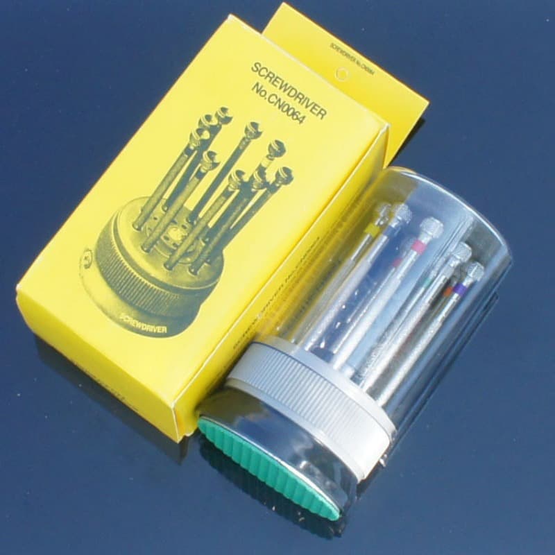 TEMU Stainless Steel Precision Screwdriver Set Watch Repair Tool Kit For Watchmaker 9pcs Watch Glasses Assort Slotted Tool