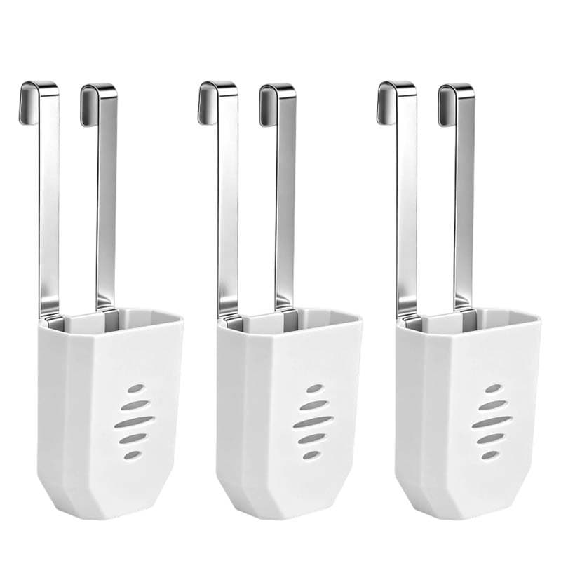 TEMU Set Of 3 Toilet Tablet Holders For Tank Bracket - Solid Dispenser Replacement Component | Made Of Plastic, , No Power Required, Prolongs Cleaning