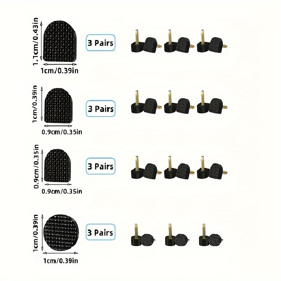 TEMU 12 Pairs Lady Shoe Heel Repair Tips For Shoes Pins Dowel Lifts Wedding Heels Care Kit Protectors Caps Women Heeltaps Accessories