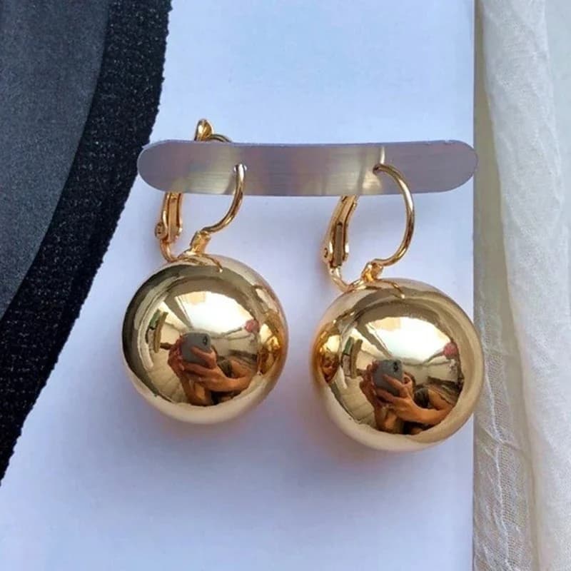 TEMU Creative Three-dimensional Spherical Women's Pendant Earrings With Easy And Fashionable Temperament. Earrings Suitable For Women' Parties, Banquets, Personalized Dressing And Additions