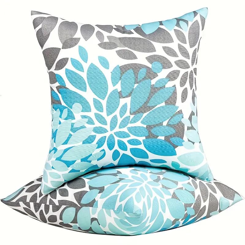 TEMU High Quality Outdoor Pillow Set Of 2 With Inserts, 45.72*45.72 Cm Patio Cushions For Furniture