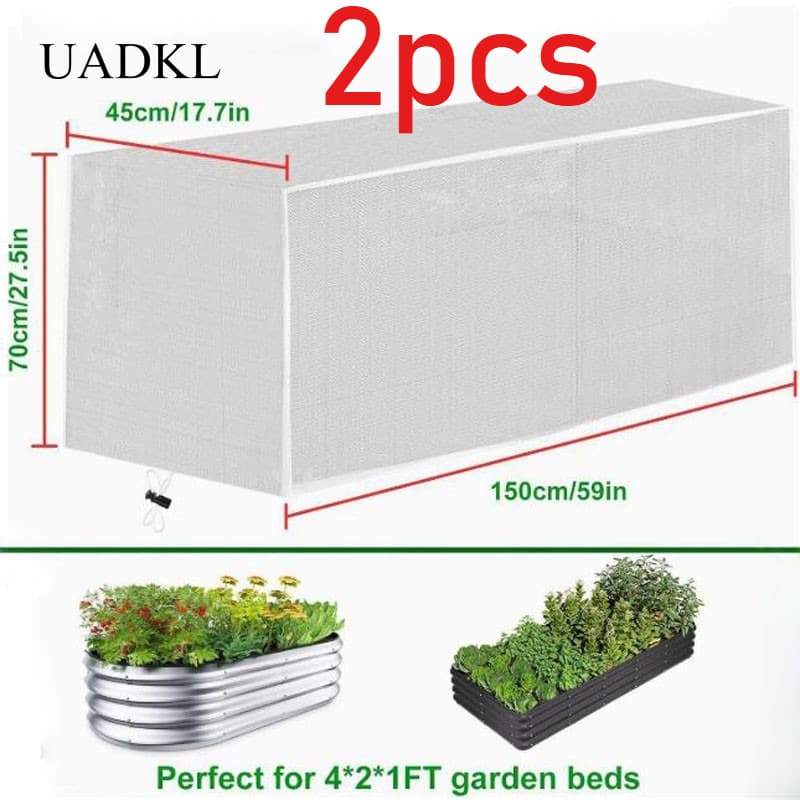 TEMU Uadkl 2pcs Flower Bed Insect-proof Mesh Cover Suitable For Vegetable, Fruit, And Flower Pest Barriers, Garden Flower Beds, Fruits, And Barriers (this Product Contains Mesh And Does Not Brackets!)