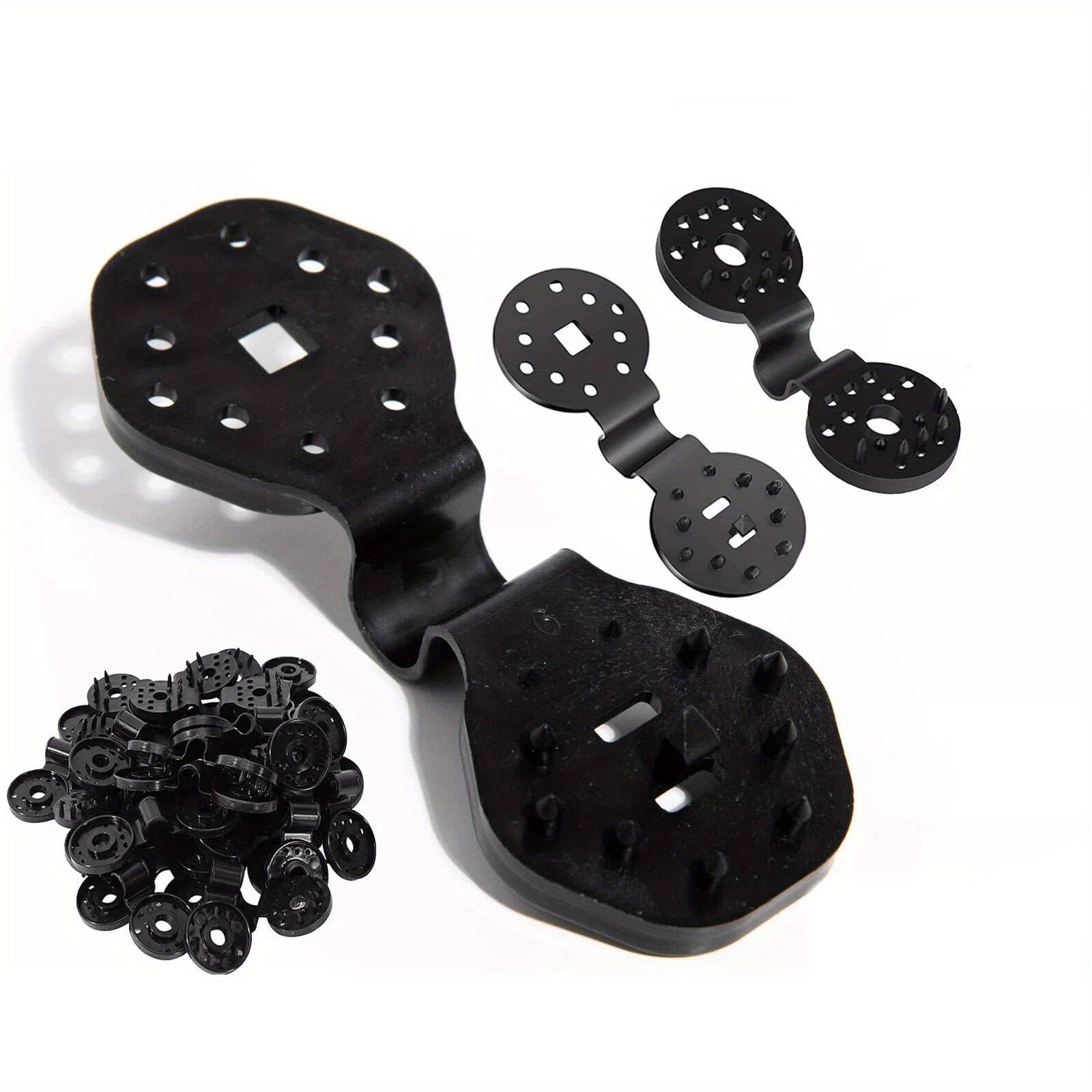 TEMU 500pcs Heavy Duty Black Shade Cloth Clips - Durable Plastic Fasteners For Garden, Backyard & Greenhouse Nets And Covers