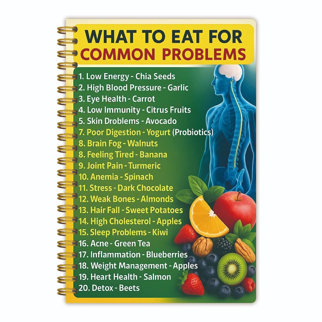 TEMU 1pc Food Themed Cover Spiral Notebook, 5.5x8.3 Inches, Blank Horizontal Inner Pages, Common Questions About What Food To Eat, Suitable For Diaries, Offices, Schools, Aesthetic Writing, Gift