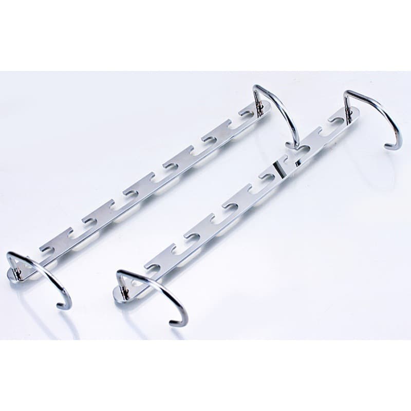 TEMU Set Of 2 Magic Hangers For Hanging Clothes, Featuring A Metal Chain Design Suitable For Closets, Multifunctional Metal Clothes Rack, And Drying Hanger