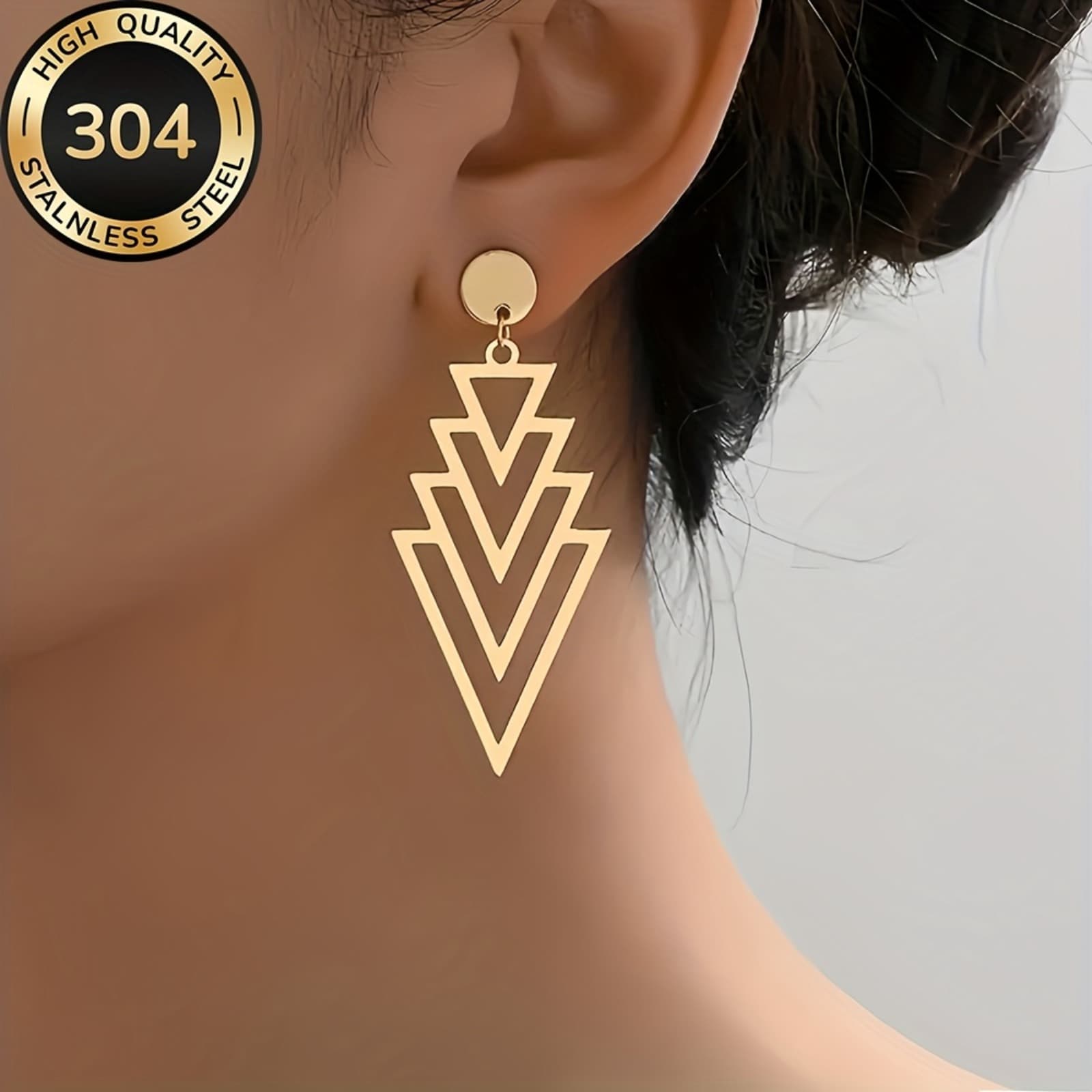 TEMU Women's Bohemian Geometric Drop Earrings With Fringe Tassels - Boho Dangle Jewelry Suitable For Daily Wear, Parties, Valentine's Gift, Elegant Accessories