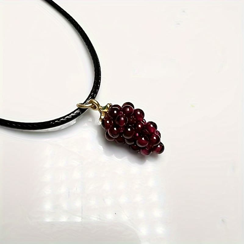 TEMU 10pcs Handmade Pomegranate Cluster Pendant With Three-dimensional Grape Cluster Design. Suitable For Earrings/necklaces, Durable