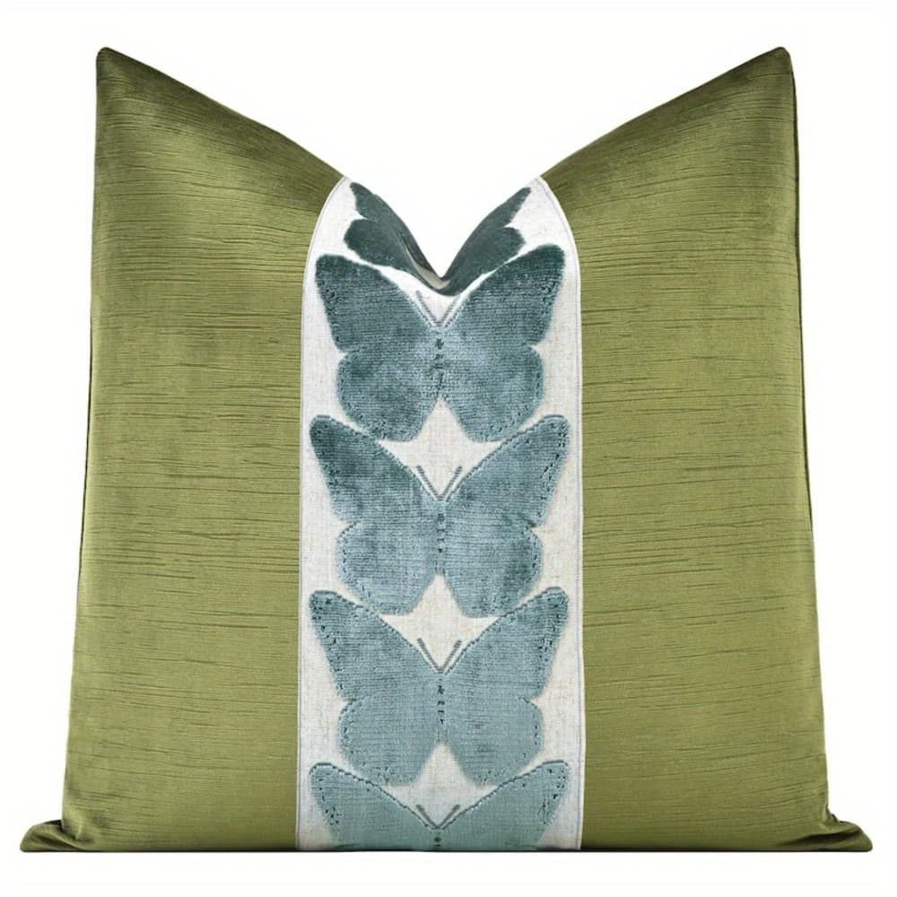 TEMU 2pcs Vintage Blue 1876 Printed Throw Pillow Cover 18x18 Inch - Soft Single-sided Case With Envelope Closure, Fabric For Living Room Sofa Decor, Gift For , Vintage Pillow Covers