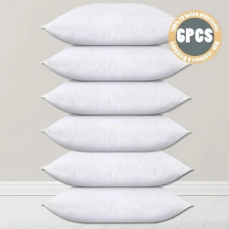 TEMU 6pcs Modern Pillow Covers, 4pcs Pillow Covers, Machine Washable, Zipper Design, Suitable For Living Room Sofa Bed Bedroom Car Office Decoration, Filling Not Included