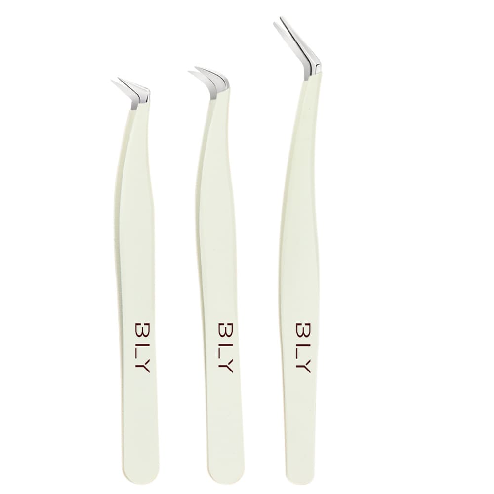 TEMU Set Of 3 Tweezers For False Eyelashes, Convenient And Easy For Makeup Application