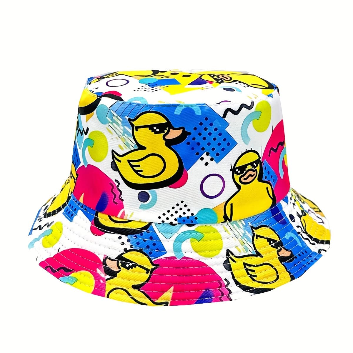 TEMU A Graffiti Little Yellow Duck Full Print Men And Women Couple Outdoor Versatile Can Wear