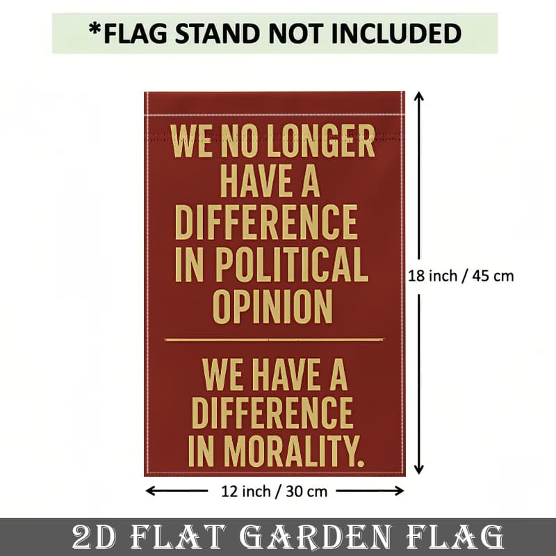 TEMU 2d Flat - 2d Flat - 2d Flat Banner, 1pc Of Flag, Featuring A Unique Design, Double-sided Sturdy Outdoor Home & Yard Decoration, 12x18 Inches, Pole Not Included, Outdoor Yard Decoration