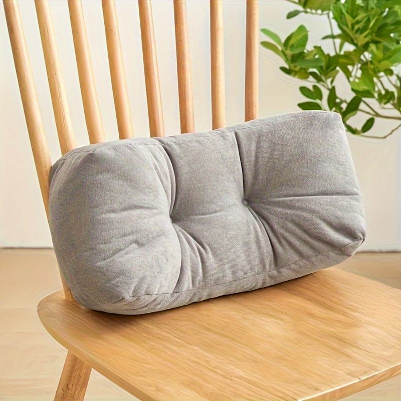 TEMU 1 Luxurious Lumbar Pillow, Backrest Cushion – Perfect Gift For , Father's Day, Or Colleagues; Ideal For Office And Living Room Sofa Use