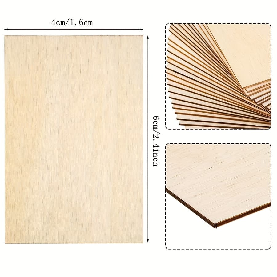 TEMU 20/30pcs Of Wooden Creative Blank Painting Wood Chips, Suitable For Christmas, Thanksgiving, And Various Festivals