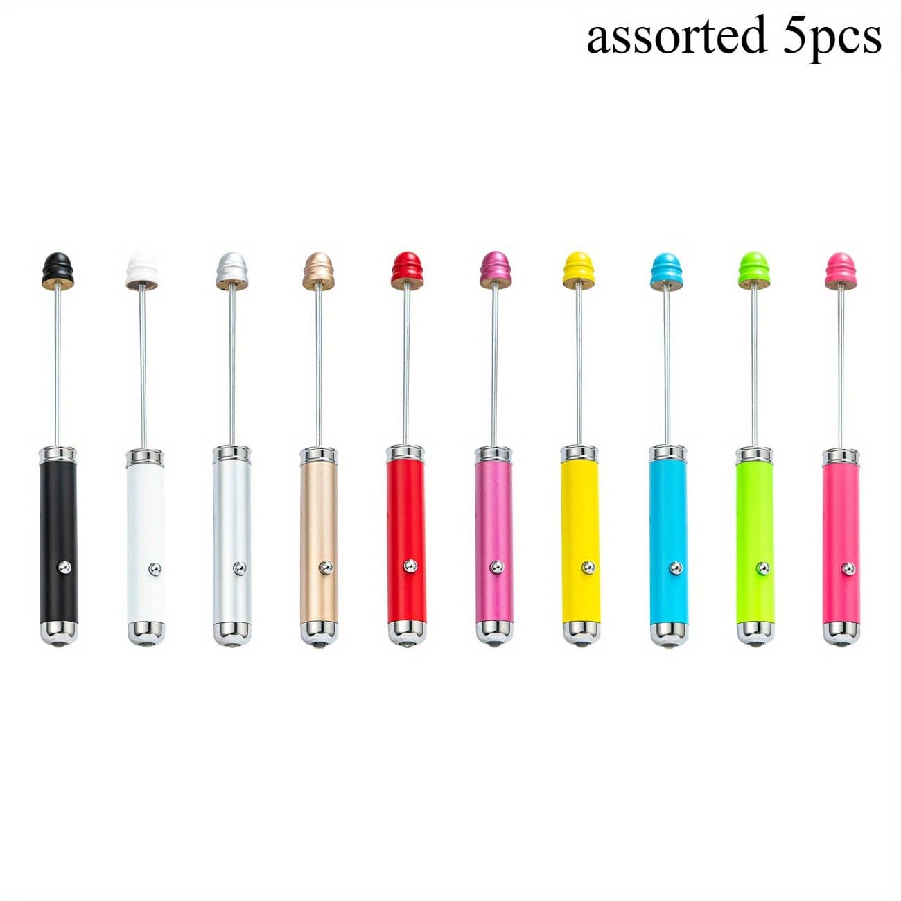 TEMU 5pcs Beaded Flashlight Banknote Detector Mini Flashlight Led Lighting