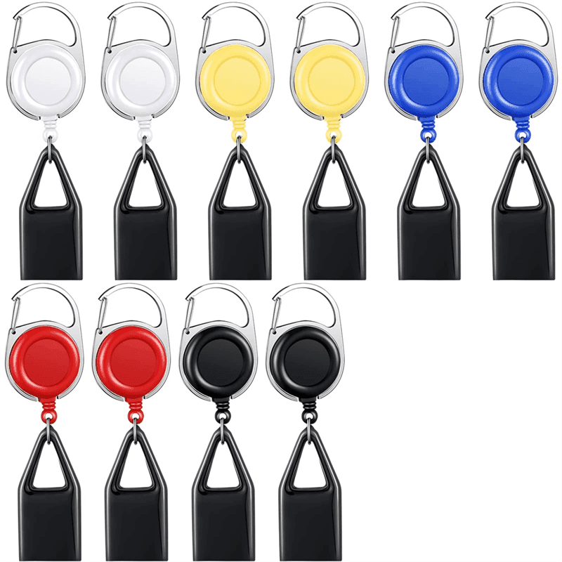 TEMU Richardli10pcs Retractable Lighter Clip Assorted Color Lighter Holder Keychain With Clip Classic Lighter Cover, Single Clip